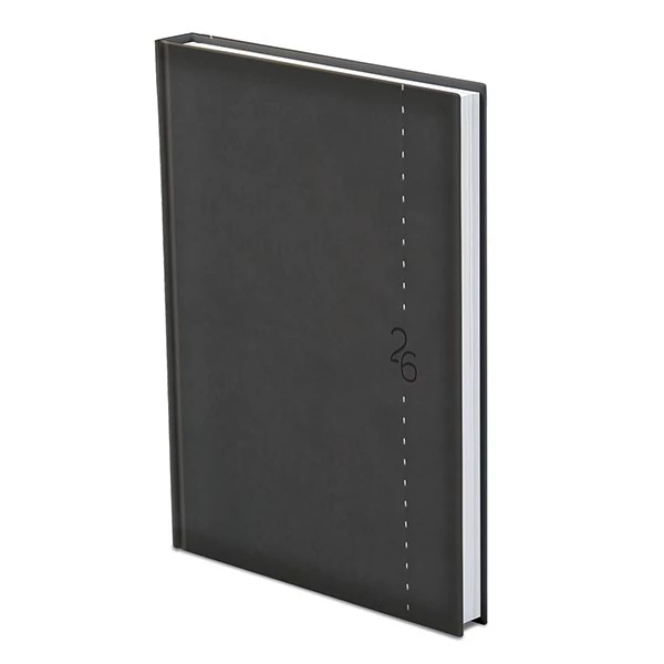 Határidőnapló TOPTIMER Linea L011 B/5 heti fehér lapos sötétszürke 2026.