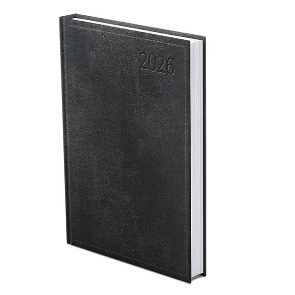 Határidőnapló TOPTIMER Traditional T022 B/6 napi fehér lapos fekete 2026.