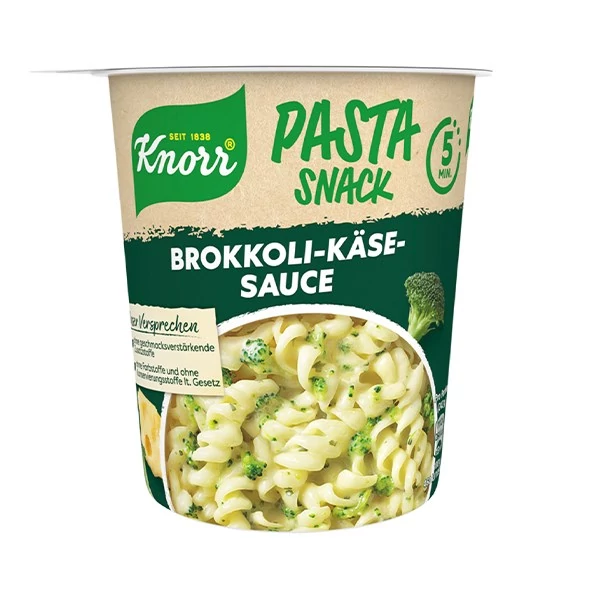Instant tészta KNORR Snack Brokkoli-sajt szósz 62 g