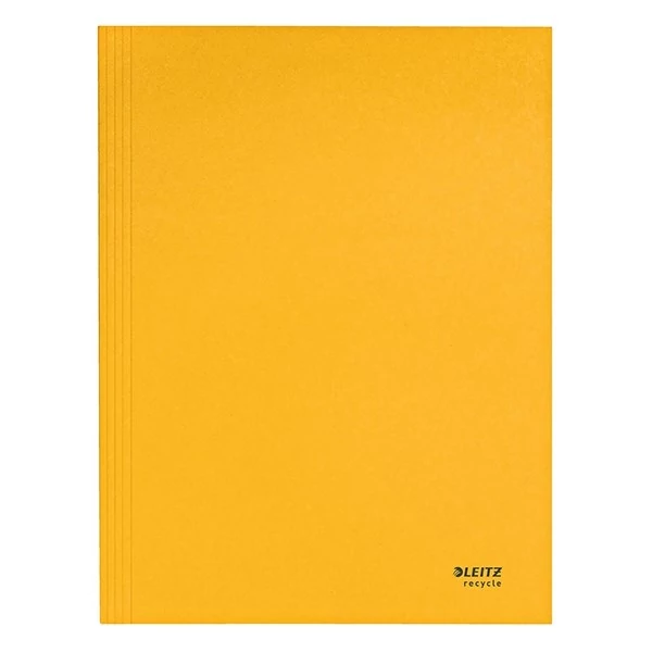 Iratgyűjtő LEITZ Recycle  A/4 3 pólyás karton sárga