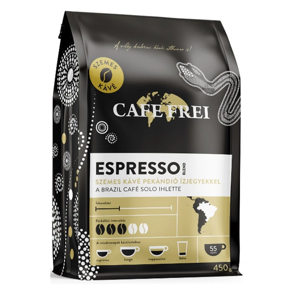 Kávé szemes CAFE FREI Brasil pekándió 450 g