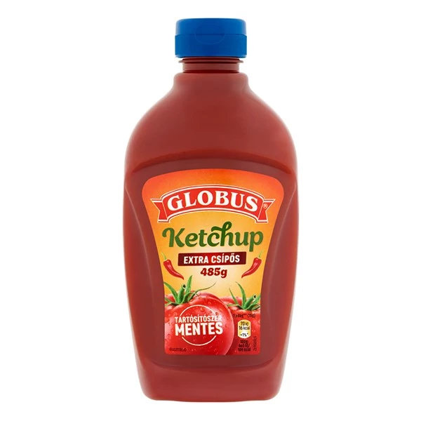 Ketchup GLOBUS Extra csípős 485 g