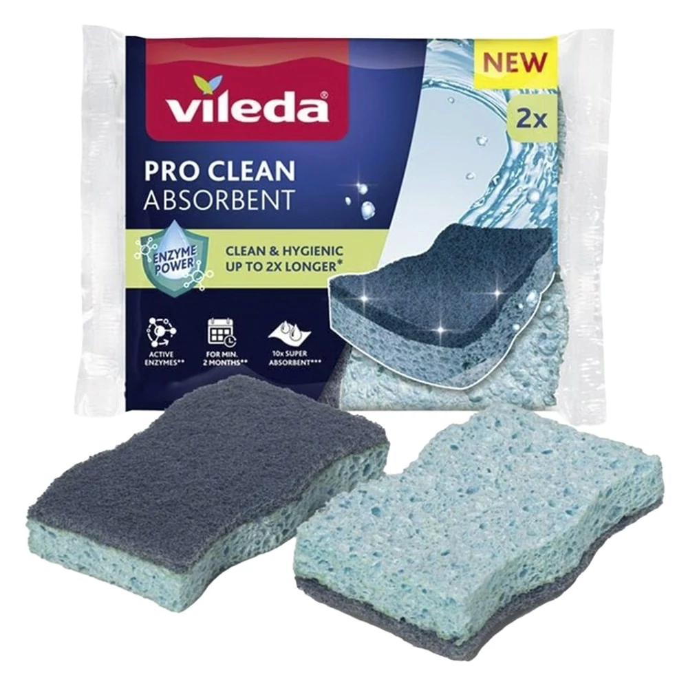 Mosogatószivacs VILEDA Pro Clean viszkóz 2 darabos