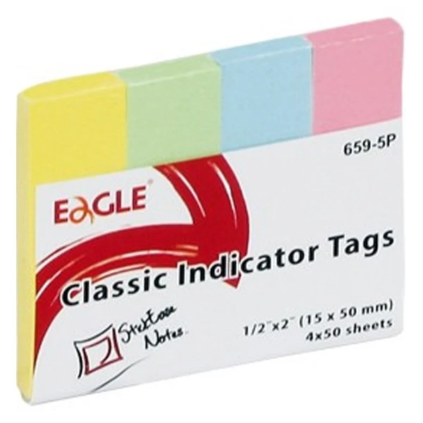 Oldaljelölő EAGLE 659-5P papír pasztell 4x50 lap