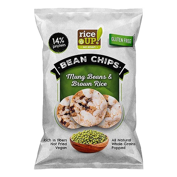 Rizschips RICE UP proteines mungóbabbal 60 g