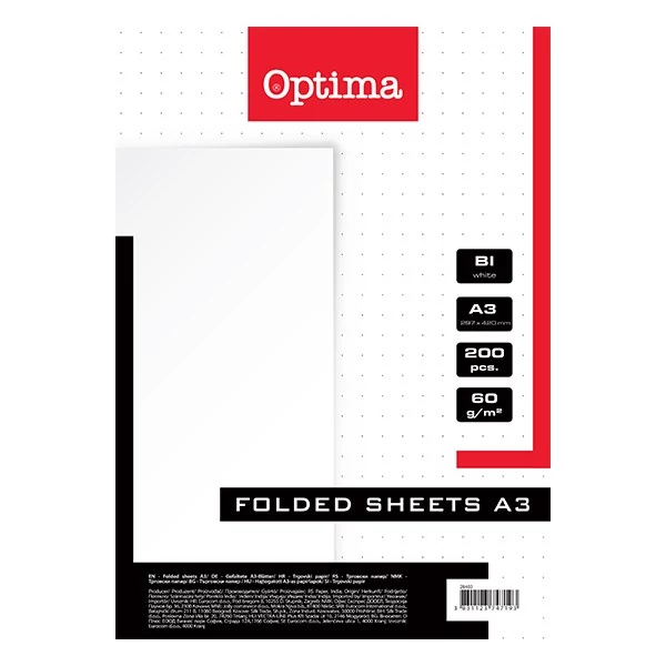 Rovatolt ív OPTIMA A/3 sima 60 g 200 ív/csomag