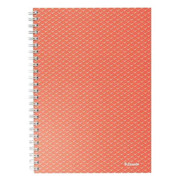 Spirálfüzet kockás ESSELTE A/5 80 lapos Colour Breeze korall