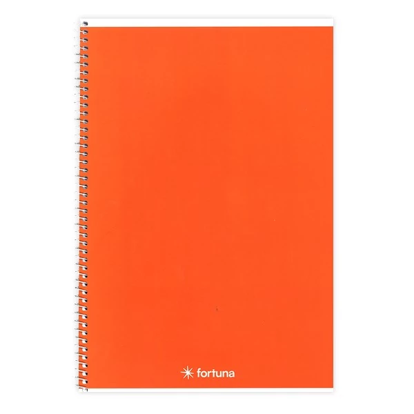 Spirálfüzet vonalas FORTUNA Monocolor A/4 70 lapos narancssárga