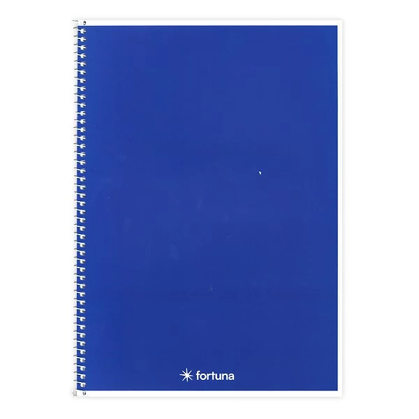 Spirálfüzet vonalas FORTUNA Monocolor A/4 70 lapos sötétkék