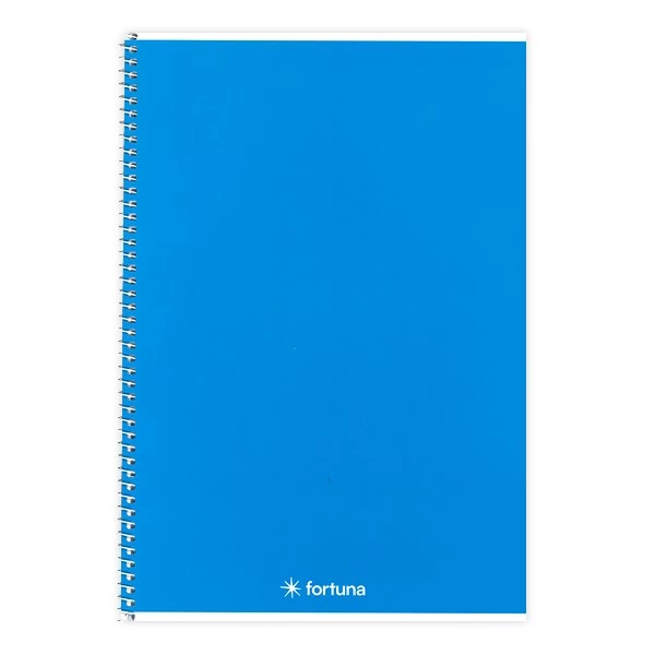 Spirálfüzet vonalas FORTUNA Monocolor A/5 70 lapos sötétkék