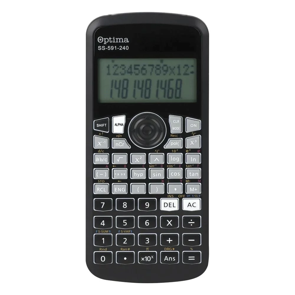 Számológép tudományos OPTIMA SS-591 240 funkciós 12 digit