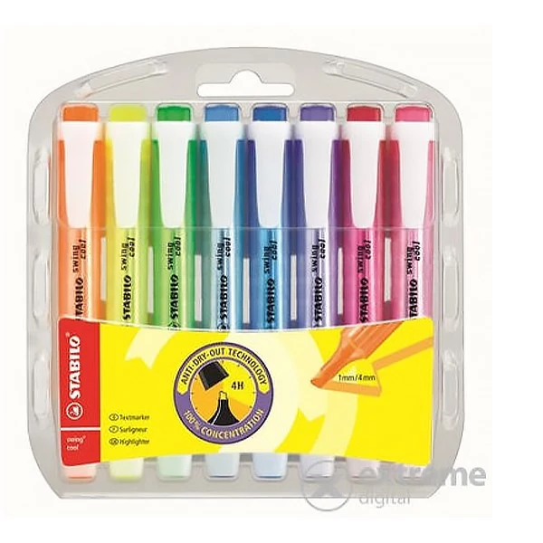 Szövegkiemelő STABILO Swing Cool 8 darabos