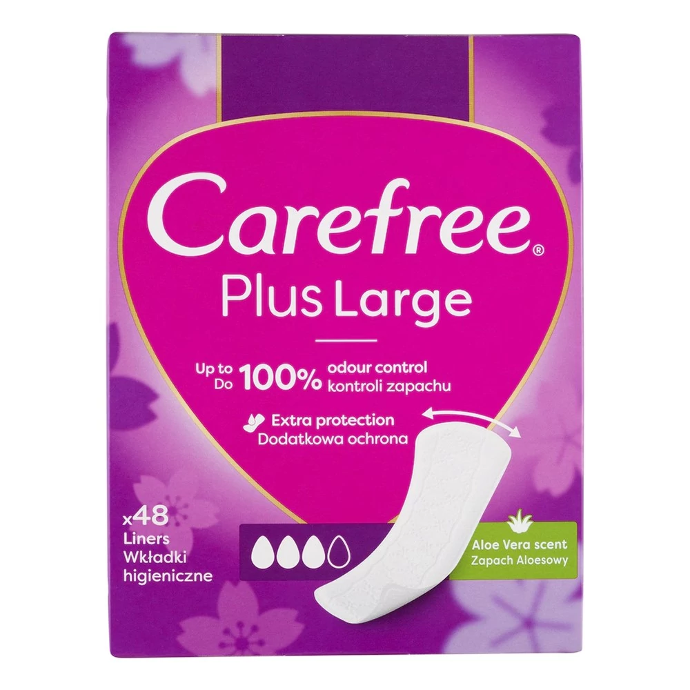 Tisztasági betét CAREFEE Large aloe 48 darabos