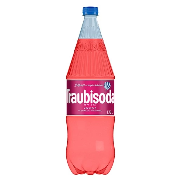 Üdítőital szénsavas TRAUBISODA kékszőlő 1,75 L DRS