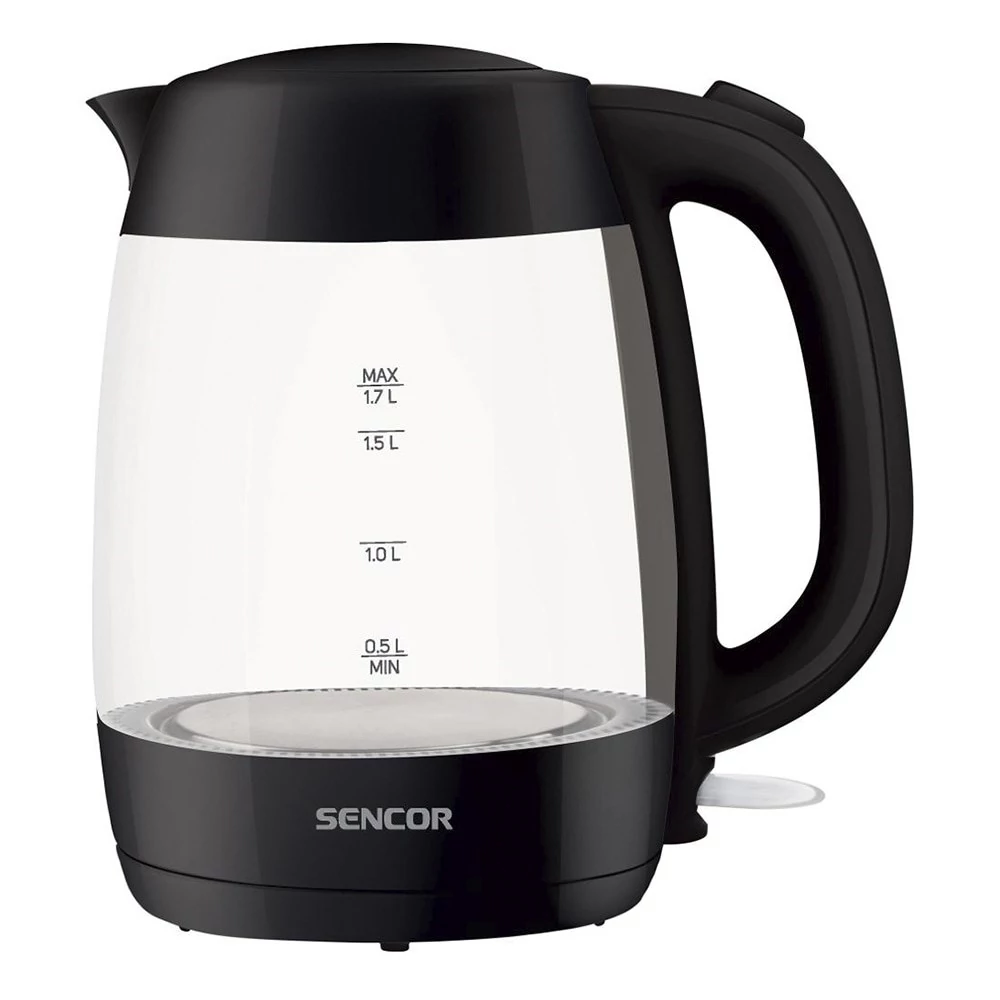 Üveg vízforraló SENCOR SWK 7301BK 2200W 1,7 liter fekete