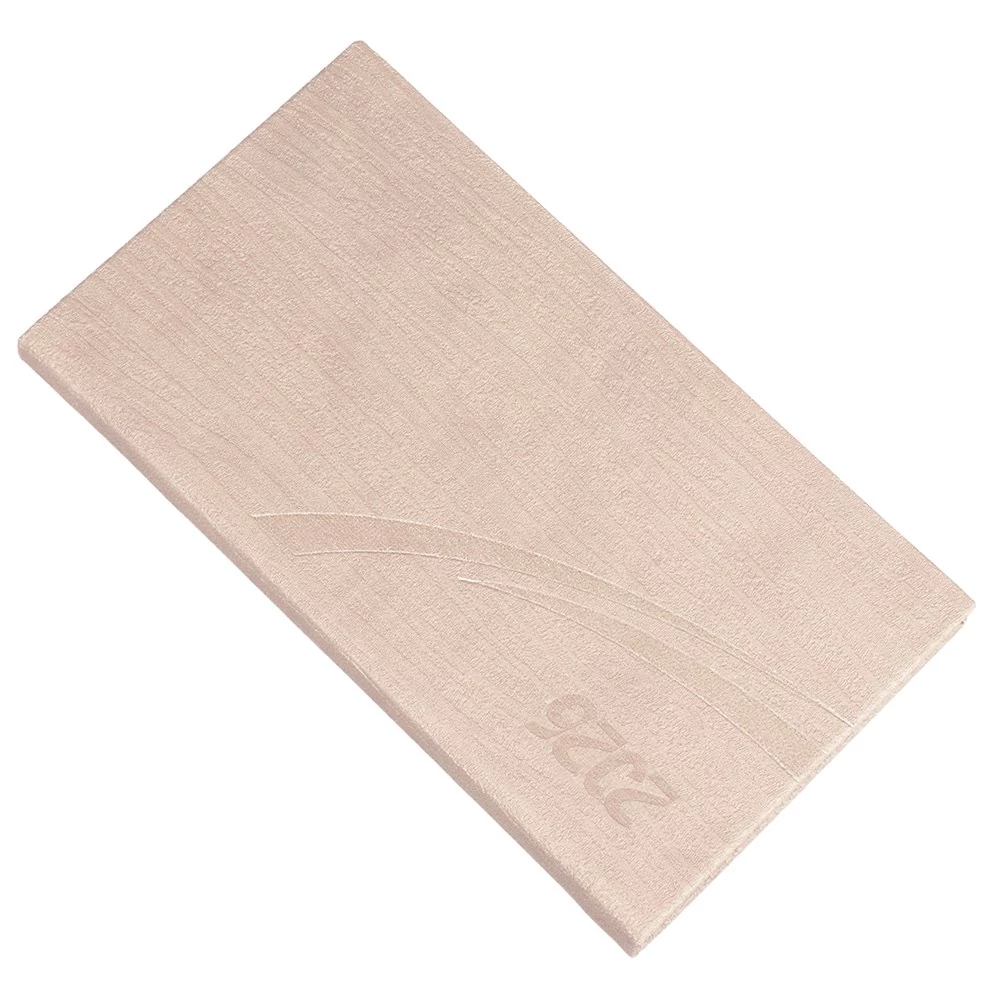 Zsebnaptár REALSYSTEM Fashion fekvő fehér lapos drapp 2026.